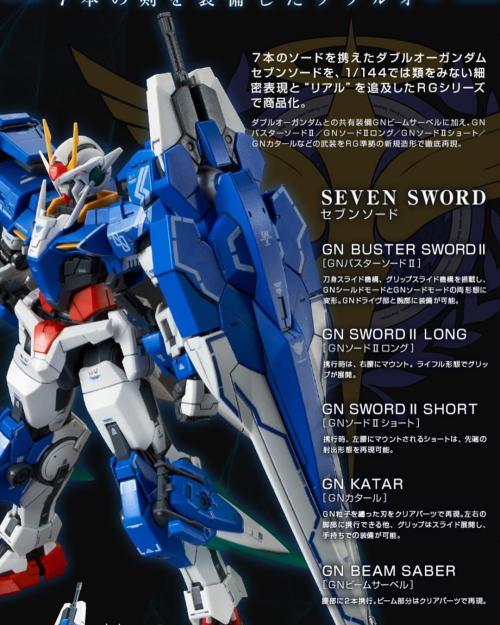 gunjap:  P-Bandai RG 1/144 00 GUNDAM SEVEN SWORD Release Date: Dec 2016 - Price: 3,240 Yenwww.gunjap.net    #realgrade #gundamsevensword #00gundam #gundam #gunpla #gunjap #anime #manga #mechas #plamo #plamodel #plastickit #bandai #gandamu #ganpura #ガンダム