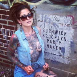 freyjaveda:  Don’t mind if I do! #BushwickBrooklynPartyNaked