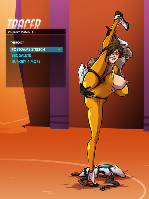 hentai0verload:  Tracer - Post Game Stretch by Sparrow   best pose~ < |D’‘‘‘