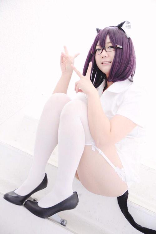 cosplaygirl: やんころさんはTwitterを使っています: “最後はにゃんころさんで！ 続きは冬コミ配布の写真集でお会いしましょう！♡(宣伝) #いいニーハイの日 http:/