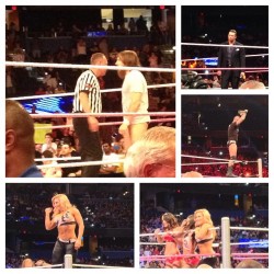 #danielbryan #smackdown #tampa #tampabaytimesforum #natalya #randyorton #ringside #bellatwins #nikkibella #briebella #themiz