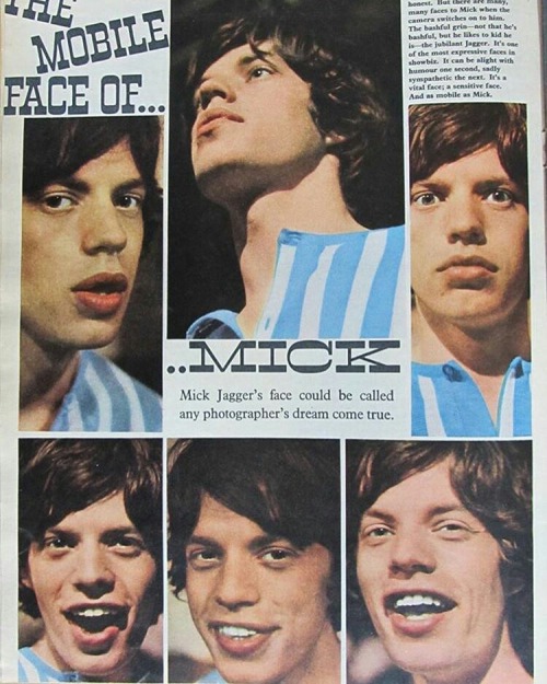 jumpinjackmick: “Mick Jagger’s face could be called any photographer’s dream come true.”
