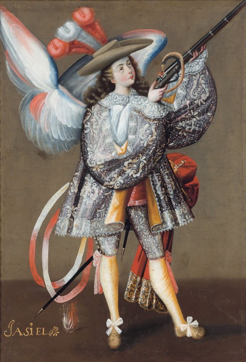 peaceinthestorm:Anonymous (Peruvian, 18th century) ~ Archangel Asiel [Source: Christie’s}