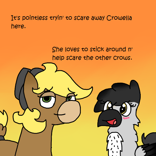 ask-scarycrows:“I swear she’s infatuated with me or somethin’.” ( Crowella