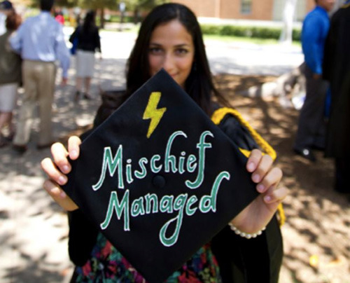 fandoms-are-my-one-true-love:  some of my favorite graduation cap ideas 