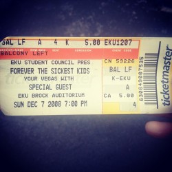 @megbax found our tickets in her jacket pocket! I didn&rsquo;t know it&rsquo;d been this long since then! #FTSK