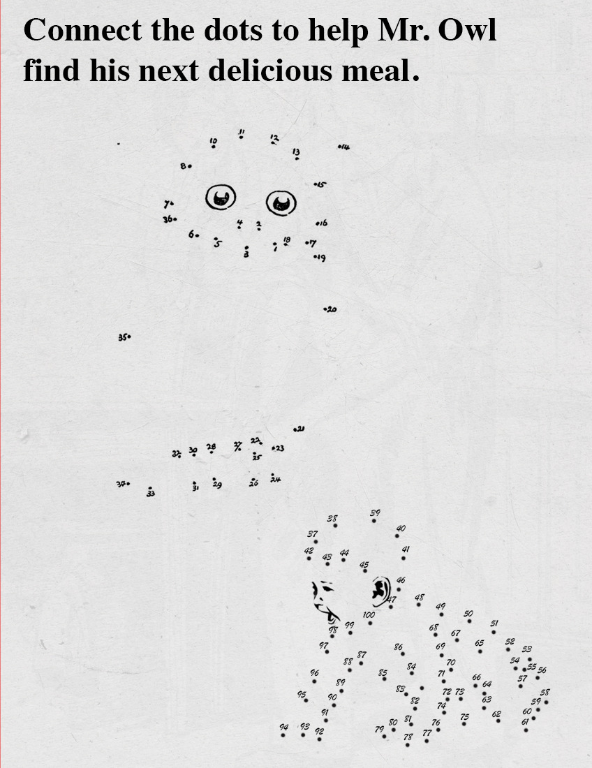 Connect The Dots To Help Mr. Owl