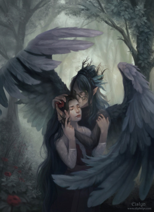 A piece for the 5th story in my personal project, entitled “The Saint and The Seraph”. A