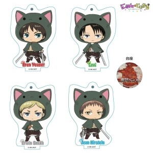 snkmerchandise: News: TSUTAYA SnK Merchandise Series (2017) Original Release Date: April 28th, 2017Retail Price: Various (See below) TSUTAYA has released previews of its first SnK merchandise for 2017! The various items feature Eren, Levi, Erwin, Jean,