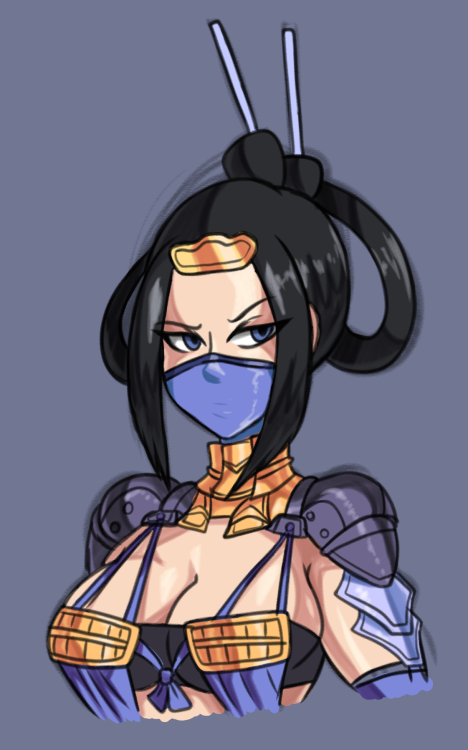 bigdeadalive:  Alright, finally got some stuff posted!  Top three are bust drawings of Kitana from MKX.  With the Royal Storm, Mournful and Assassin variations respectively shown.  Probably my favorite one is Royal Storm because one; she’s got some