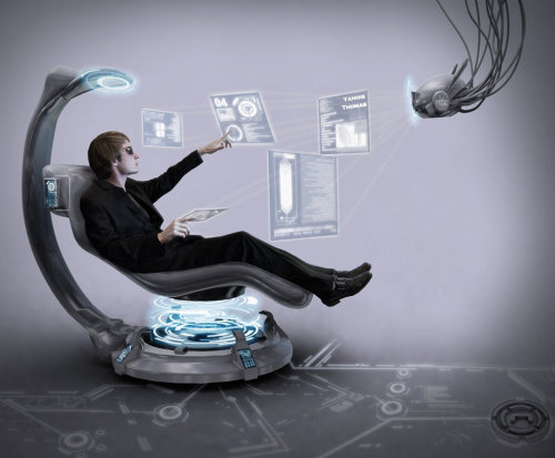 cybercircuitz:fuckyeahcyber-punk:My Future Office by IshmakeyFollow for more corporate approved cont