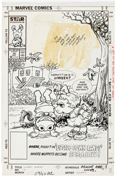 travisellisor:the cover to Muppet Babies (1985) #14 by Marie Severin