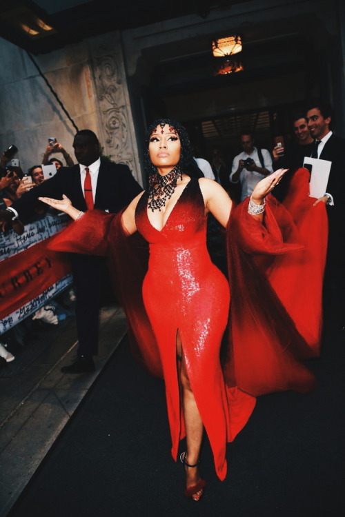 asapbroccoli: Nicki Minaj at the 2018 Met Gala, 7th May. (Heavenly Bodies: Fashion and the Cath