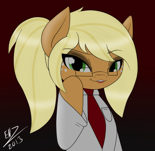 enz-sfw:Librarian Applejack by ~Ensayne 