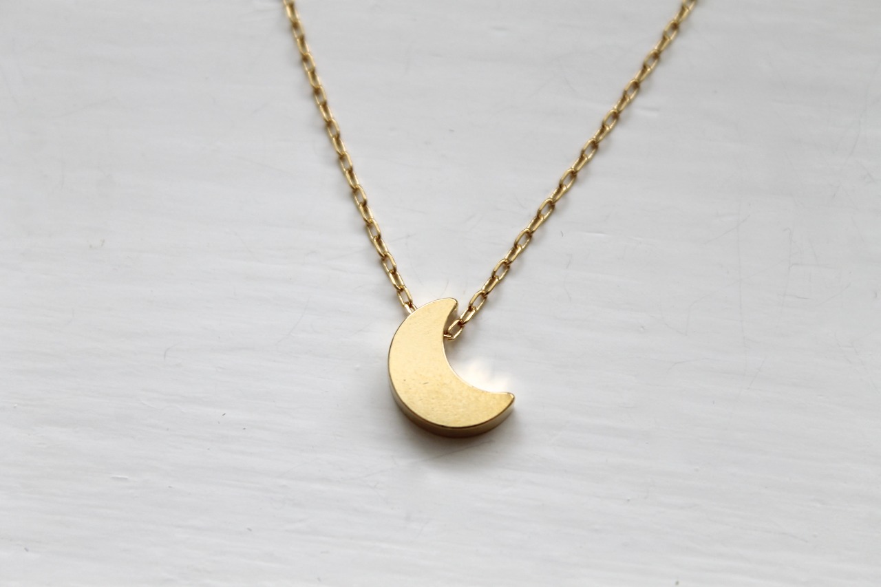jeziejewelry:  Crescent Moon Necklace | Tiny Star Necklace | Night Sky Necklace 