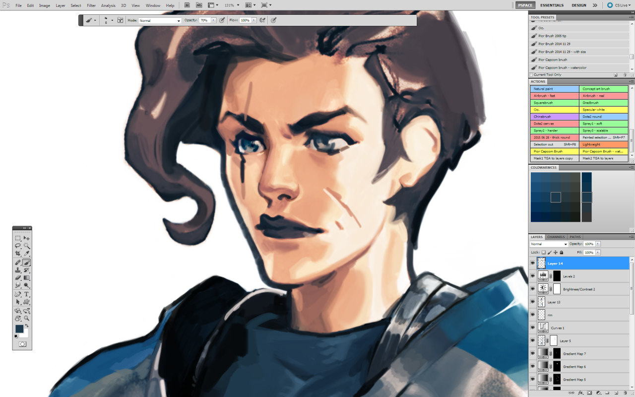 piortumble:  Joan Of Arc inspired character in progress -(also thanks for the support