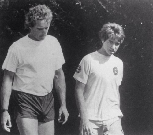 america-runs-on-kennedy:The oldest and youngest sons of Bobby and Ethel Kennedy — Joe and Doug