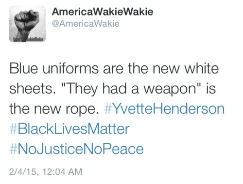 america-wakiewakie:Yvette Henderson, a young black woman between the age of 25-30, was summarily exe