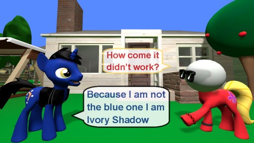 ask-the-out-buck-pony:(Ivory Shadow) I AM NOT GOING TO STOP RUNNING FROM THAT CRAZY SAINT NOT FOR ALL THE LOVE IN EQUESTRIAGuest @ask-melissa-and-the-band / d-azulrgb X3!