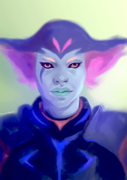 flyingmullets: Quick painting of Zethrid~ I’m also gonna draw the other Galra gals.  [Ezo