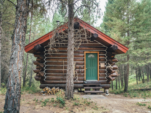 A cabin in Montana, USA.