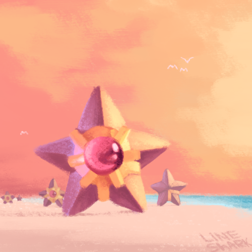 line-shark:Staryu Beach