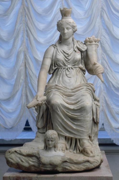 hildegardavon:TycheRoman copy from a Greek original, Ancient Roma 1st century, marble, 68 cmThe
