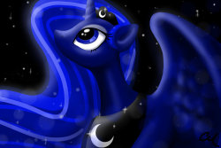 theponyartcollection:  Princess Luna by ~carolynmaples