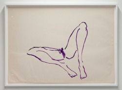 greeds:  Untitled (Purple Virgin Sketch) – Tracey Emin, 2004.