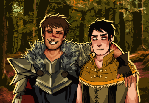 Commission of Chevy and Carver Hawke for @nukaworldnerd ＼(￣▽￣)/ Thank you so much for commissioning 