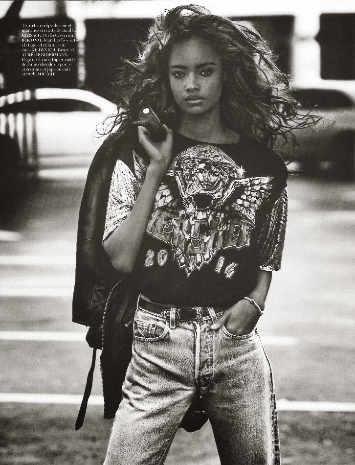 global-fashions:  Malaika Firth - Vogue Paris April 2014 photos by Mario Testino 