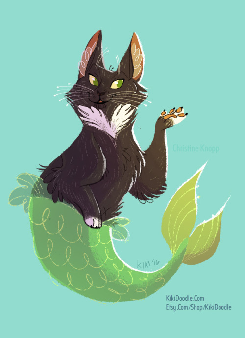 kikidoodle:   I turned some of my facebook friend’s animals into purrmaids and grrmaids!This will be a special rewards tier on my Kickstarter launching this week!Stay tuuuuned!   