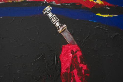 Al Houla Massacre (2012) - Syrian Artist AMMAR AL BEIK In this Mixed Media Installation Ammar al Bei