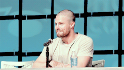 allensqueens:  arrow meme: [2/5] favourite cast members —&gt; stephen amell  &ldquo;I loved Superman growing up. I saw a couple of those movies in the theater, and I watched ‘Superman II’ 8000 times.” 