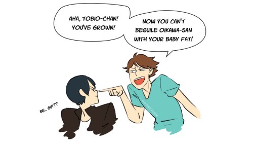  DONATE TO KO-FI | TEEPUBLIC | REDBUBBLEjust a silly little tobio-loving hours comic part1!