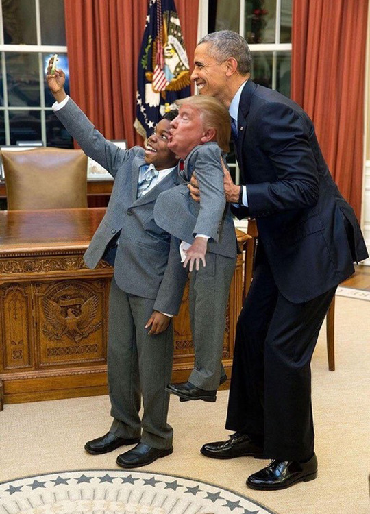 tastefullyoffensive:#TinyTrump is my new favorite meme.