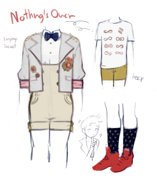 hnmlk:  i doodled outfits based on all the infinite eras (‘﹏*๑) they’re p bad but i had a lot of fun making them!! yahoho 