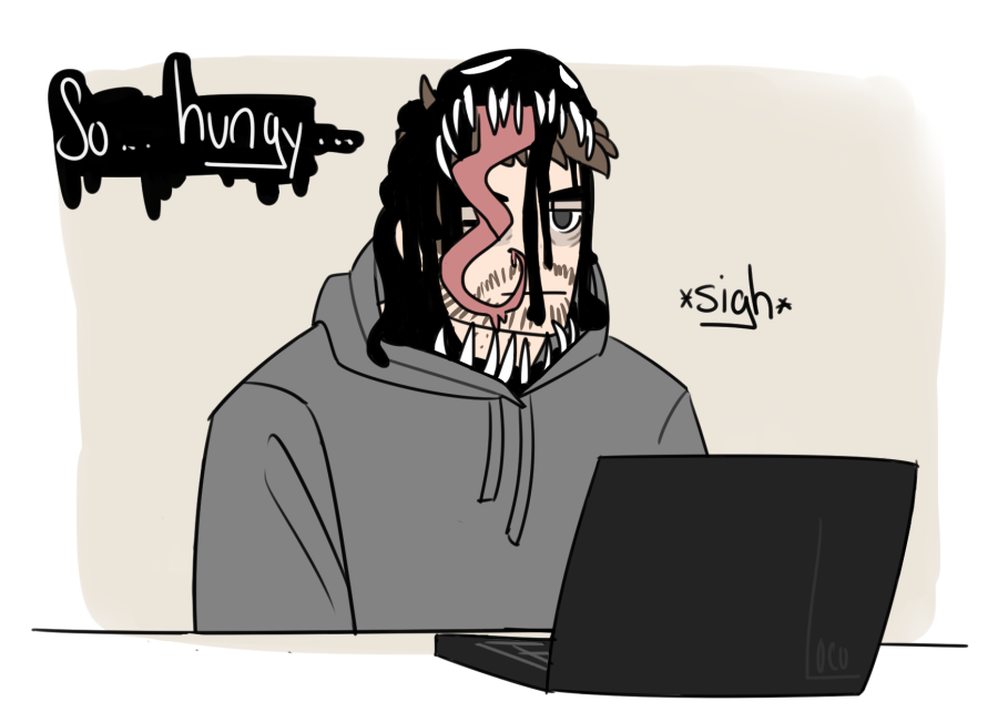 goingloco:Hungy symbiote is cranky.