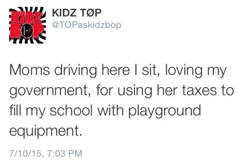 twentyoneowlets: TØP AS KIDZ BOP SONGS Best Twitter ever