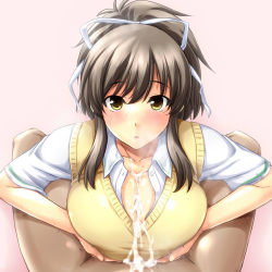 Hentaitemptation:  A Titfuck With Her Clothes Still On Making Sure To Squeeze Your