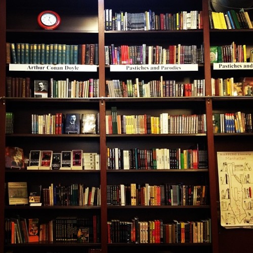 mysteriouspress: Do you love Sherlock Holmes? We’ve got an entire wall dedicated to him, and t