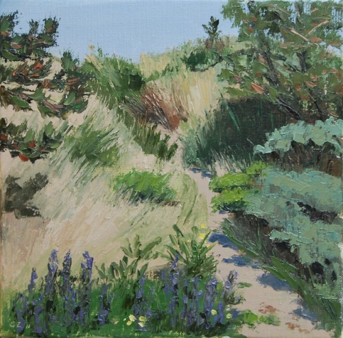 Estragon , Tarragon(Artemisia dracunculus)   -   Gineke ZikkenDutch,b. 1959-Oil on canvas , 30 x 30 