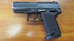 gunrunnerhell:  HK USP CompactSmaller version of the USP intended for better conceal carry ergonomics, the one in the photo is a rare .357 SIG chambered model. It’s a bottleneck cartridge that offers slightly better performance than the .40 S&amp;W