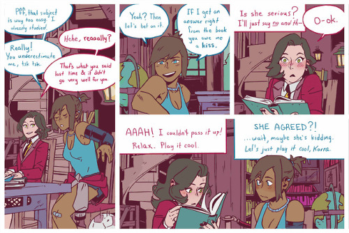 artsypencil:Asami & Korra: College AU I love how this turned out! I’ll probably do another Col
