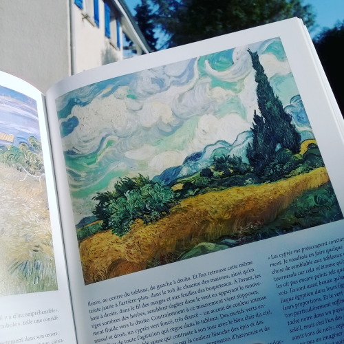 monetstudy:08.17.16 // reading books under the sun ☀van gogh + france in the 19th century (this one 