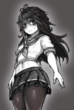 thegoldensmurf:Tomoko with a different uniform.