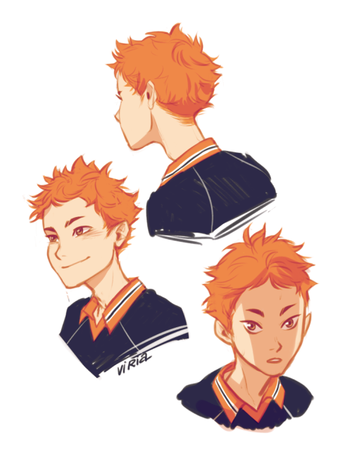 viria:  in which Hinata gets a pixie haircut