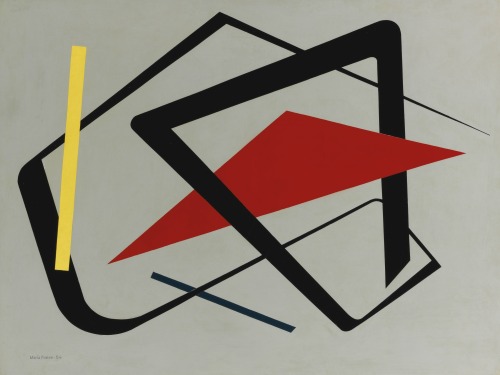 lawrenceleemagnuson:  María Freire (Uruguay 1917-2015)Composição, 1954oil on eucatex 123 x 93 cm