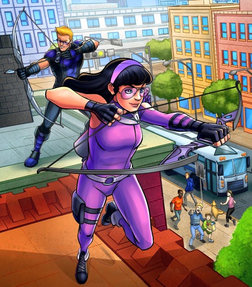 joezy27: HAWKEYE² - Clint Barton &amp; Kate Bishop”You jump from place to place, from woman to woman