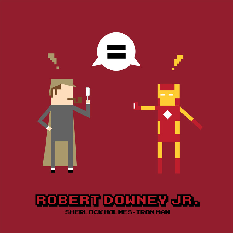 herochan:  Actor/Character Crossovers  Created by Matt Cowan Shop || Facebook || Tumblr